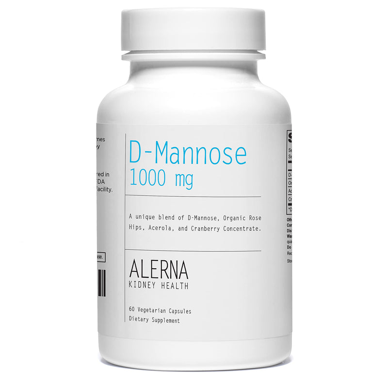 [Australia] - D-Mannose (1000mg) with Organic Rose Hips and Cranberry Concentrate to Support Normal Urinary Tract Function 60 Count (Pack of 1) 