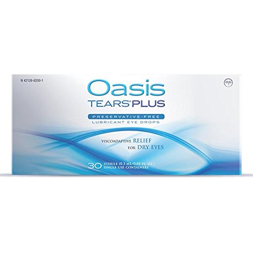 [Australia] - 65 Vials Oasis TEARS PLUS Preservative-Free Lubricant Eye Drops (2 boxes, 30 vials each and one 5 vial packet) 