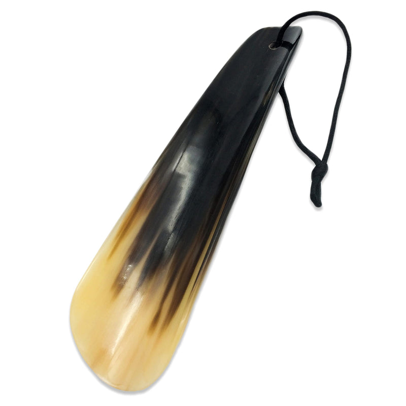 [Australia] - Lucky Franc's Shoe Horn - Shoe Horns for Men - Hand Crafted Natural Luxury Shoe Horn - Made with Genuine Bull/Ox Horns - Fancy Shoehorn Men with a Gift Box - Shoe Wearing Helper - 7.25"x2" 