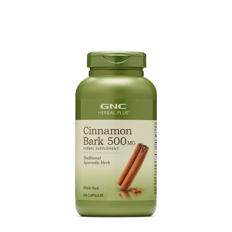 [Australia] - GNC Herbal Plus Cinnamon Bark 500mg, 200 Capsules, Traditional Ayurvedic Herb 200 Servings (Pack of 1) 