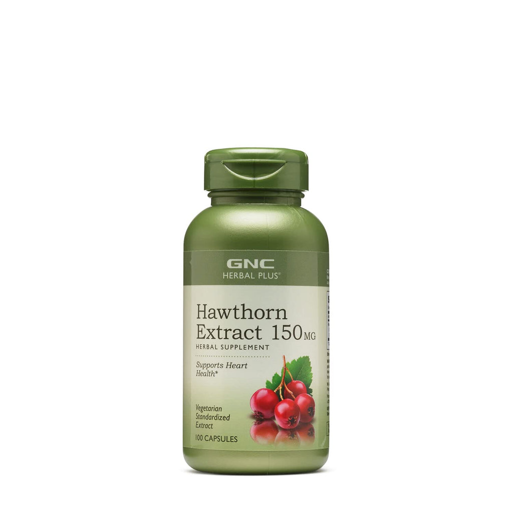 [Australia] - GNC Herbal Plus Hawthorn Extract 150mg, 100 Capsules, Supports Heart Health 