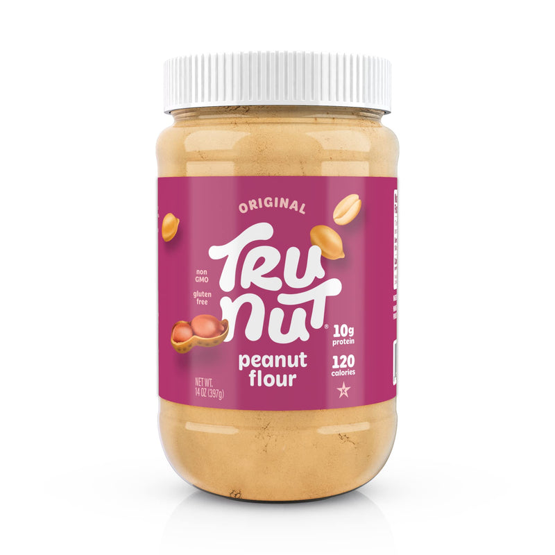 [Australia] - Tru-Nut Peanut Flour - Gluten Free Keto Flour For Baking, Good Source of Plant Protein - Low Carb, Non-GMO, Vegan, Keto Friendly | No Sugar Added | 18 Servings 14oz 
