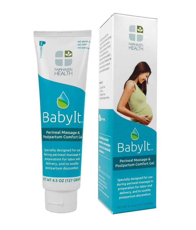 [Australia] - Fairhaven Health BabyIt Perineal Massage & Postpartum Comfort Recovery Gel, Prenatal & Postnatal Essential Care for Moms & Women During & After Pregnancy, Soothing & Healing Formula 