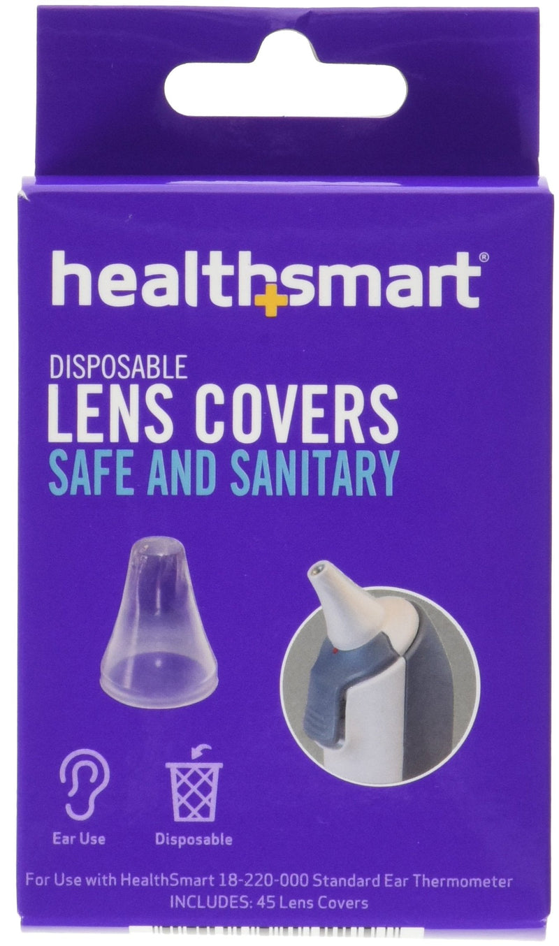 [Australia] - HealthSmart Disposable Lens Covers, Filters for the Standard Digital Ear Thermometer (18-220-000), 45 per Box 45 Count (Pack of 1) 