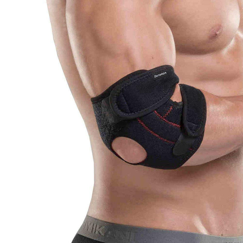 [Australia] - Senston Elbow Brace Adjustable Breathable Neoprene Elbow Support Arm Wrap Strap 1 Pack 