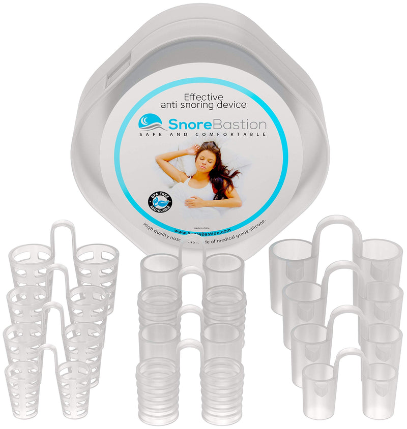 [Australia] - Anti Snoring Nose Vents by Snore Bastion -12 Nasal Cones - Nasal Dilator to Stop Snoring - Sinus Relief Cones - Medical Grade Silicone Snore Stopper - Easy to Use Snoring Solution 