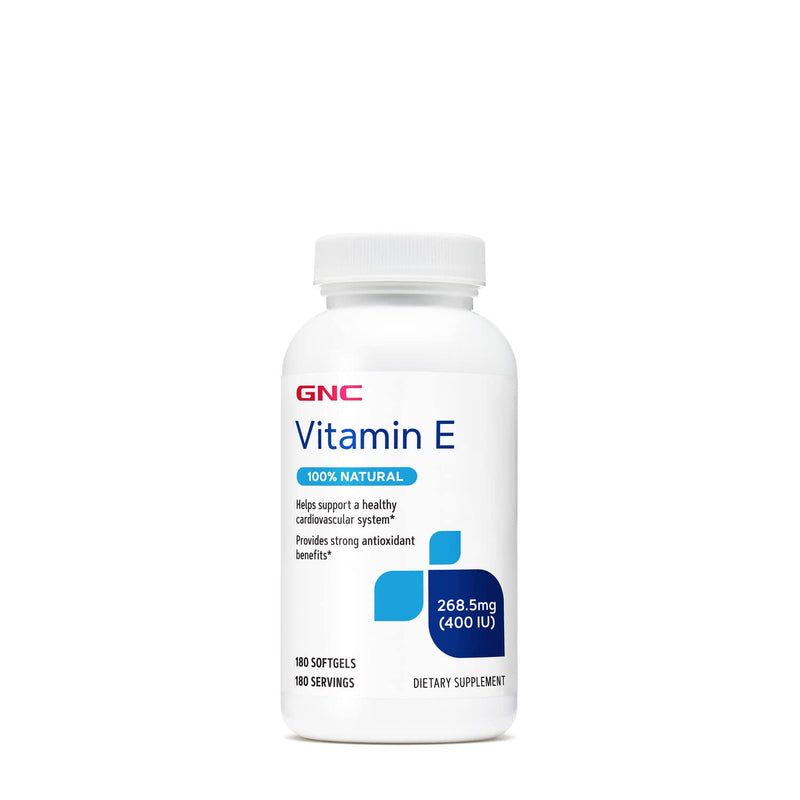 [Australia] - GNC Vitamin E 400IU, 180 Softgels, Supports Healthy Cardiovascular System 