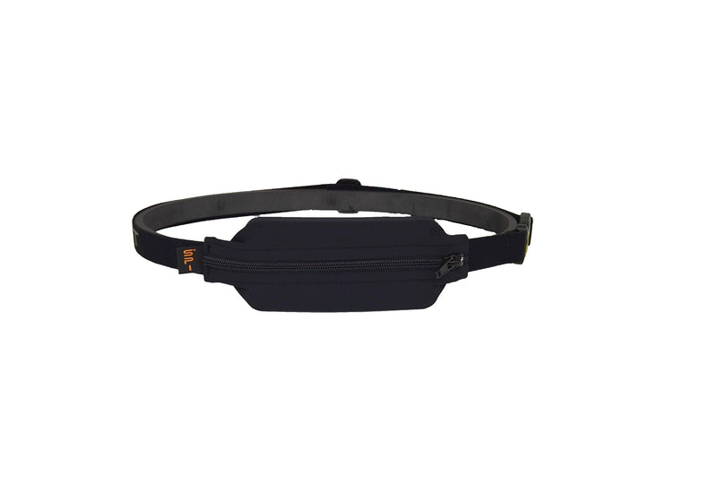 [Australia] - SPIbelt Diabetic Running Belt for Adults, Adjustable Waist, No Bounce, Expandable and Discreet Insulin Pump Pocket, No Logo Band, Black with Black Zipper Black With Black Zipper (No Logo) 