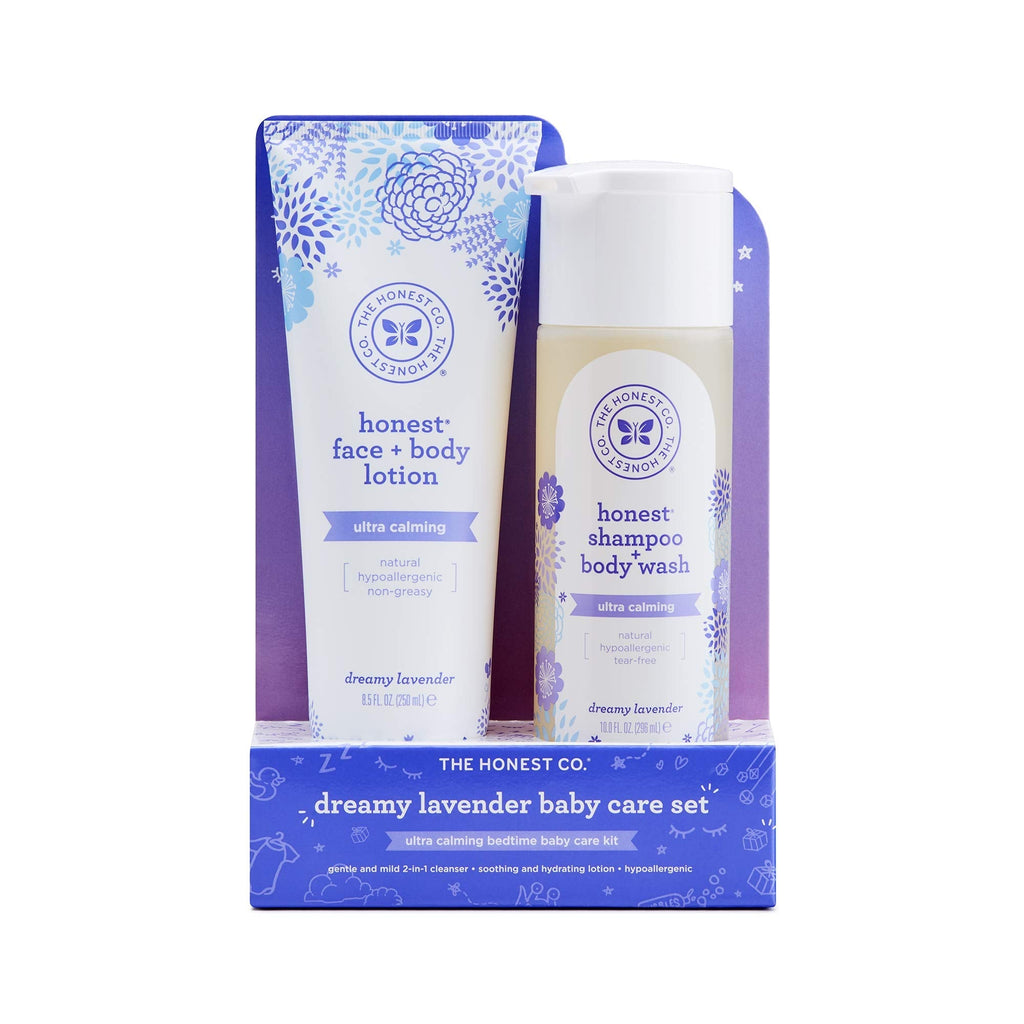 [Australia] - The Honest Company Calm Shampoo + Body Wash and Lotion Duo Lavender - 10.0 Fl Oz, 8.5 Fl Oz 