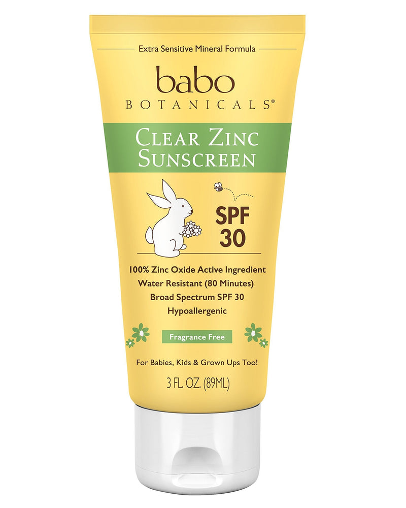 [Australia] - Babo Botanicals SPF 30 Clear Zinc Lotion, Fragrance Free, 3 Ounce 