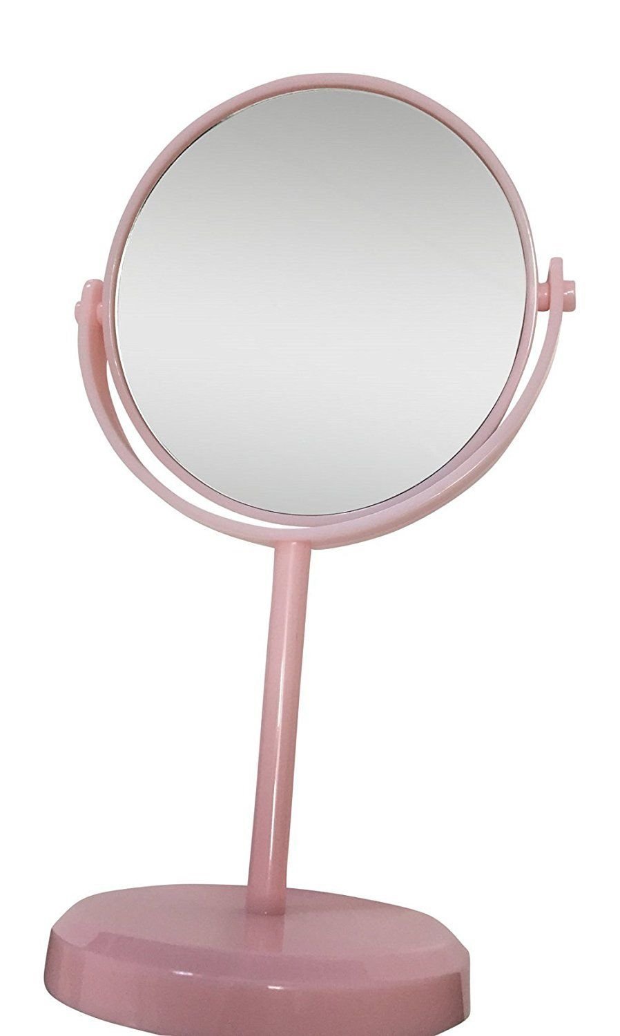 [Australia] - Home Style Double Sided Vanity Makeup Mirror Pink 1x & 2X Magnification 
