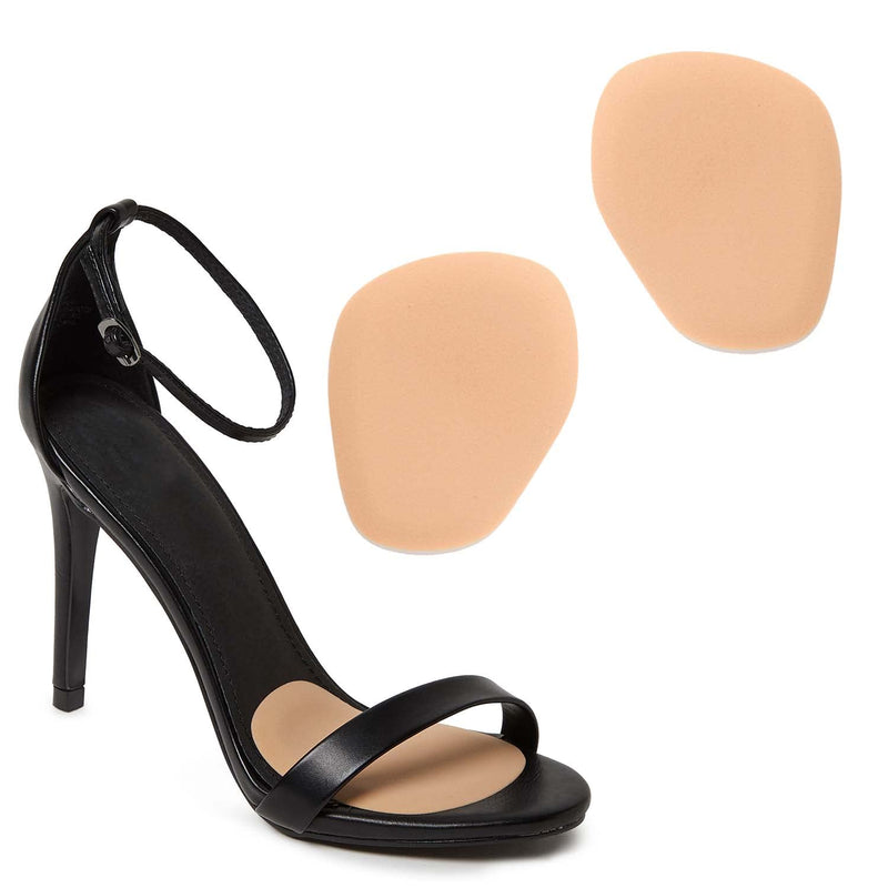 [Australia] - Foot Petals Womens Ball of Foot Cushions, Long Lasting Pain Relief, Women's High Heel Insert Khaki One Size 