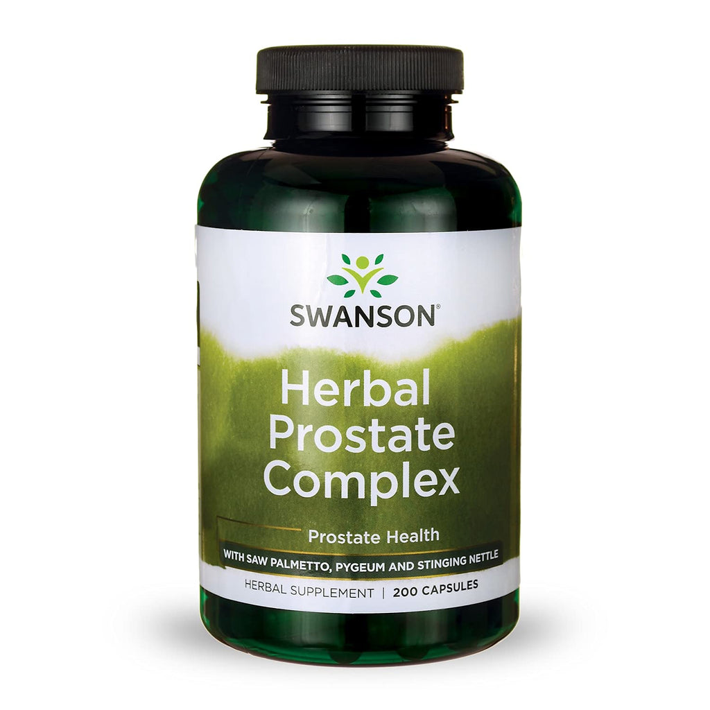 [Australia] - Swanson Herbal Prostate Complex - Men's Supplement Promoting Urinary Tract & Prostate Health Support - Features Pygeum, Saw Palmetto & Stinging Nettle - (200 Capsules) 1 
