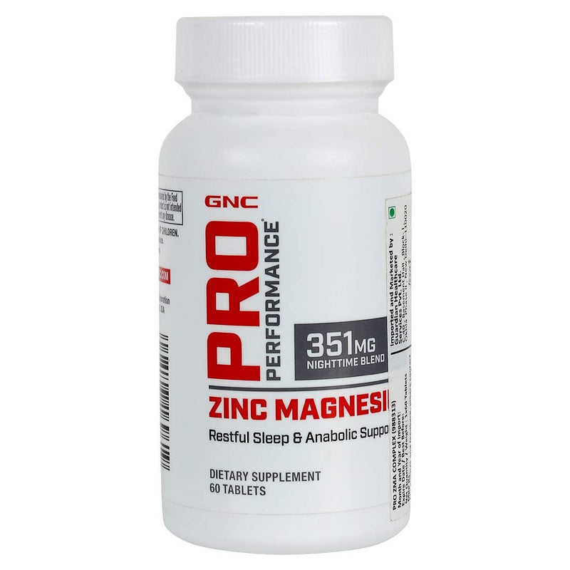 [Australia] - GNC Pro Performance Zinc Magnesium, 60 Tablets, Supports Restful Sleep and Anabolic Support 