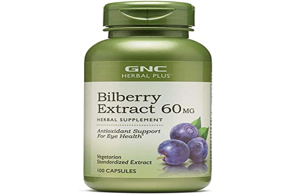 [Australia] - GNC Herbal Plus Bilberry Extract 60mg, 100 Capsules, Supports Eye Health 