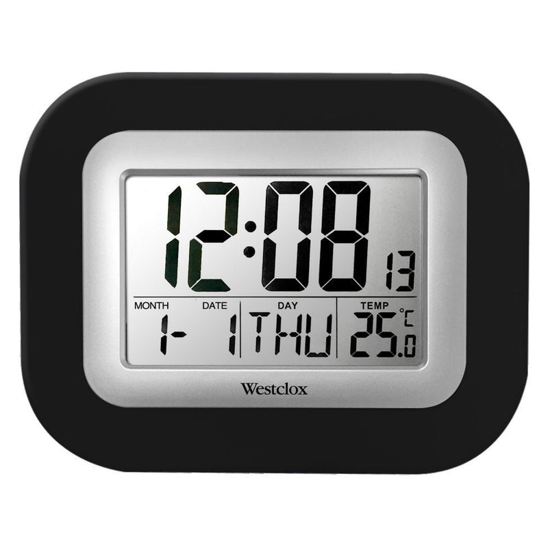 [Australia] - Westclox 9 in. Digital Wall Clock, Gray 