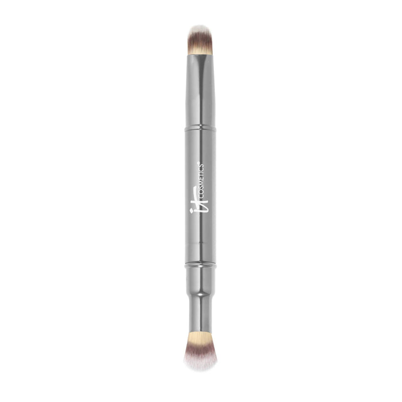 [Australia] - IT Cosmetics Heavenly Luxe Dual Airbrush Concealer Brush #2 - Dual-Ended, 2-in-1 Brush for Liquid & Cream Concealer - Buff Away Imperfections - With Award-Winning Heavenly Luxe Hair 