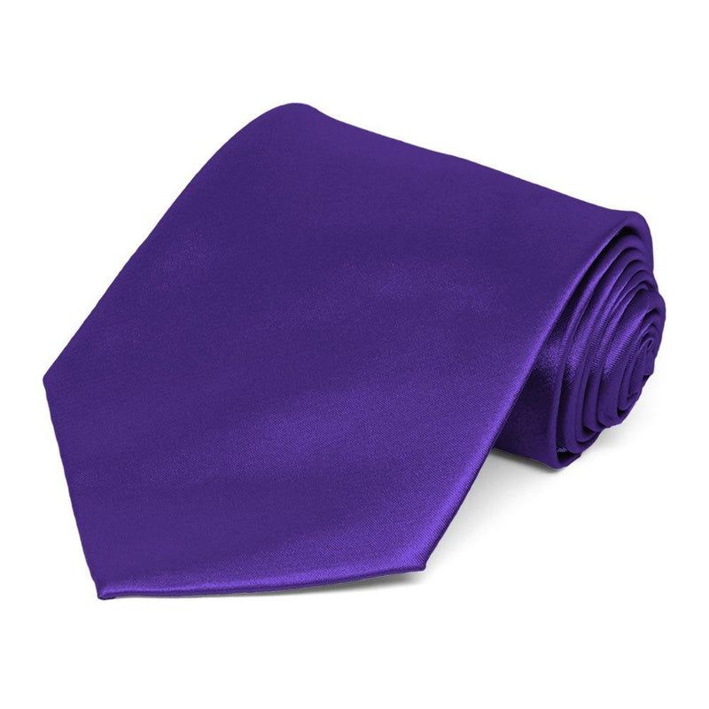 [Australia] - TieMart Solid Color Necktie Amethyst 
