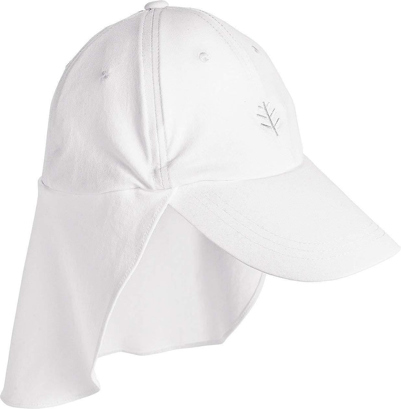 [Australia] - Coolibar UPF 50+ Men's Women's Hayden Chlorine Resistant All Sport Hat - Sun Protective One Size White 