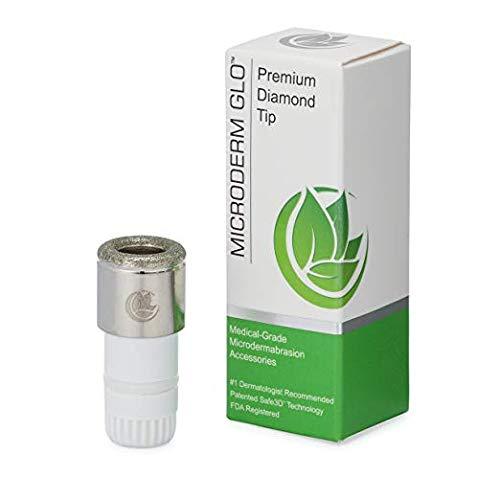 [Australia] - Microderm GLO Premium Diamond Microdermabrasion Tips by Microderm GLO - Medical Grade Stainless Steel Accessories, Patented Safe3D Technology, Safe for All Skin Types. (Premium) 