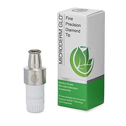 [Australia] - Microderm GLO Premium Diamond Microdermabrasion Tips - Medical Grade Stainless Steel Accessories, Patented Safe3D Technology, Safe for All Skin Types. (Fine/Precision) Fine/Precision 