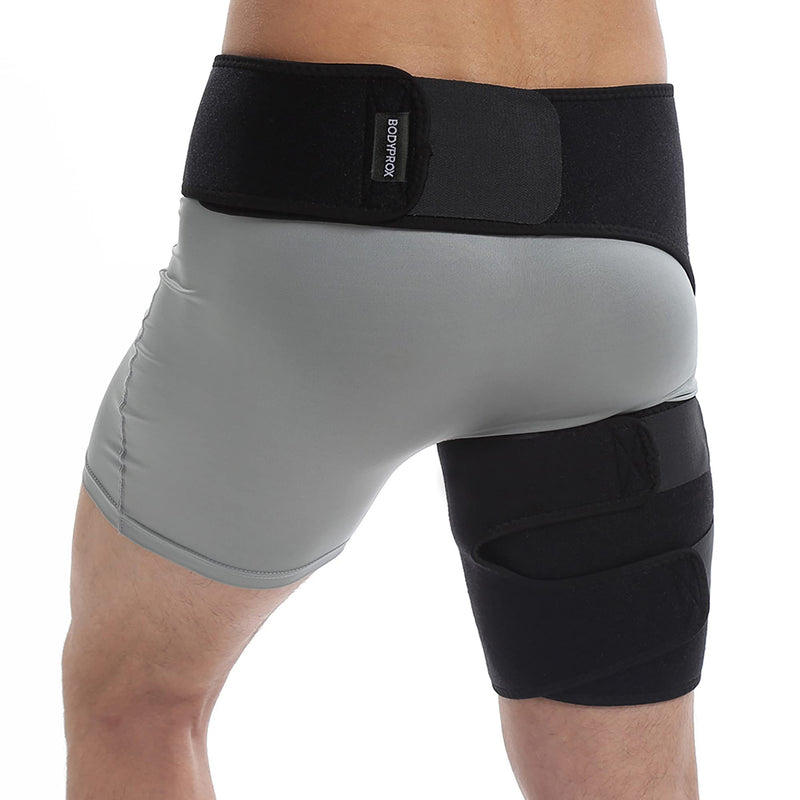 [Australia] - Groin Wrap, Adjustable Support for Hip, Groin, Hamstring, Thigh, and Sciatic Nerve Pain Relief 