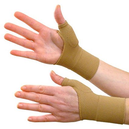 [Australia] - Gel Compression Gloves, 2 Pair Orthese Elastique Main Silicone Thumb Brace Artist Wrist Support Gloves Gel Silicone Hand Wrist Support Brace thumb wrist compression gloves Ideal Hand Wrist Support 