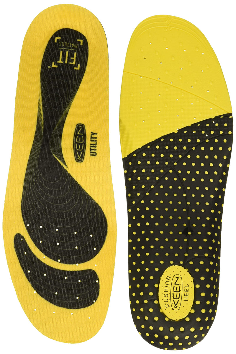 [Australia] - KEEN Utility Mens K-10 Insole Replacement with Heel Pad for Neutral Arch Support in Work Boots Yellow M 