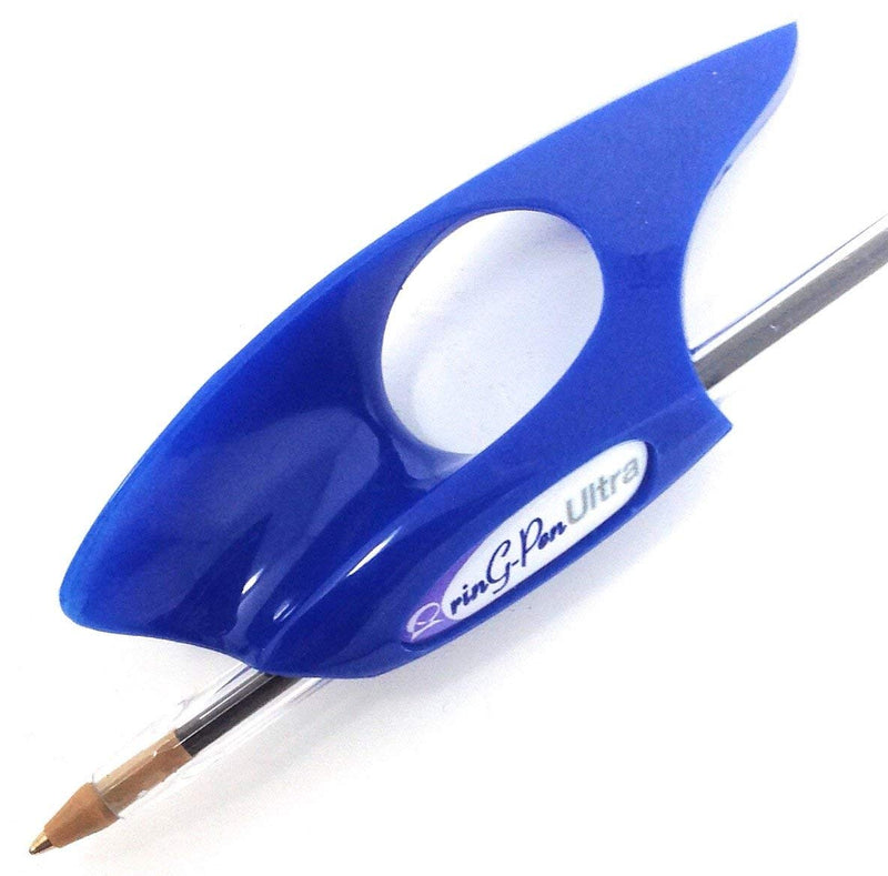 [Australia] - Ring-pen Ultra Grip Support for Writing and Art Tools (Medium Blue, Royal Blue) 