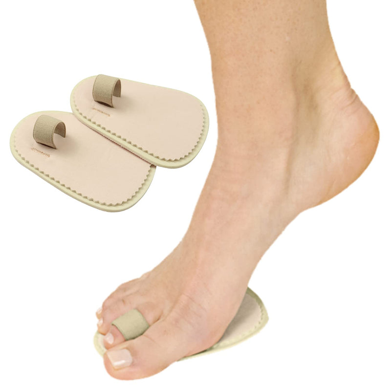 [Australia] - ViveSole Toe Straightener Splint [Pair] - Hammer Toe, Joint Realign Cushion Brace for Claw, Curled, Crooked Toe - Metatarsal Support Loop Guard Alignment Corrector Wrap for Tendon, Broken Toe Surgery 