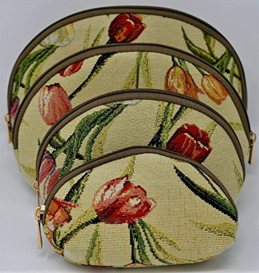 [Australia] - SAINTY 08 4 Piece Tulip Cosmetic Case, Tapestry 