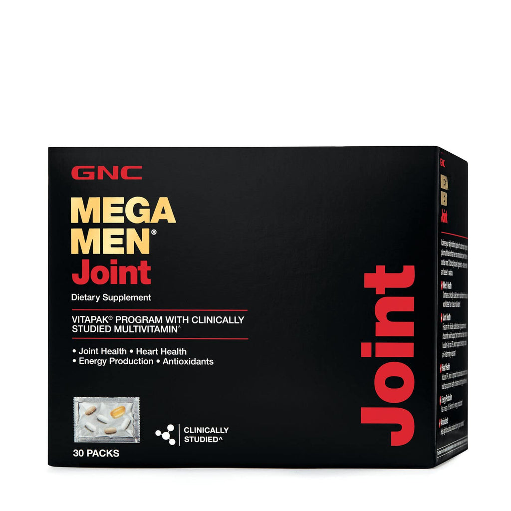 [Australia] - GNC Mega Men Joint Vitapak Program | Supports Joint Health, Heart Health, Energy Production, and Antioxidants | 30 Packs 