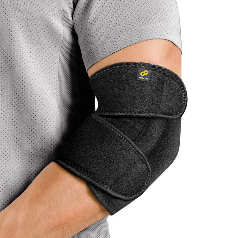 [Australia] - Bracoo Elbow Support, Reversible Adjustable Brace with Dual Stabilizers for Sprain, Joint Pain Relief, Tendonitis, Tennis-Golfer's Elbow Treatment, EP30, 1 Count 