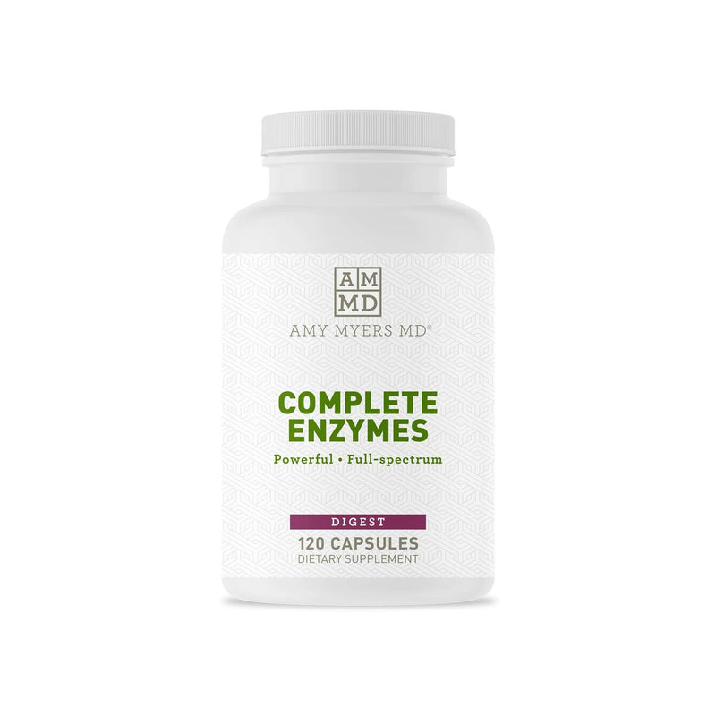 [Australia] - Dr. Amy Myers Digestive Enzymes Capsules – 19 Enzymes to Support Gut Health, Bloating & Gas Relief - Amylase, Lipase, Lactase, Alkaline Protease, Sucrase + More – 120 Vegetarian Capsules 