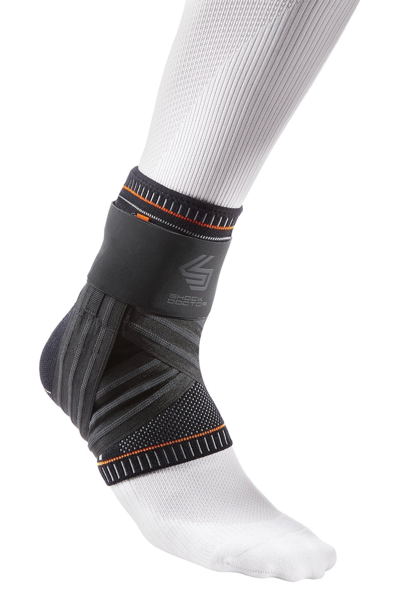 [Australia] - Shock Doctor Ultra Knit Ankle Brace W/Figure 6 Strap & Stays Large 