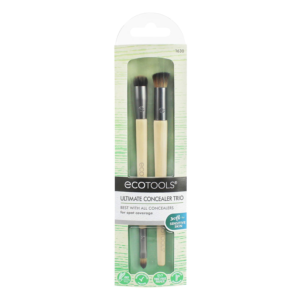 [Australia] - EcoTools Ultimate Concealer Makeup Brush Set, Cover & Blend Imperfections, 3 Brush Heads 