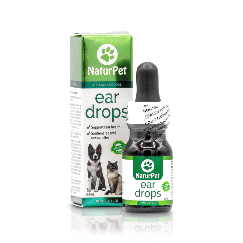 [Australia] - NaturPet Ear Drops for Dogs & Cats | Use for Cleaning, Prior to Swimming, Stinky, Smelly Ears, Itchy Ears | All Natural Herbal Drops 10mL 