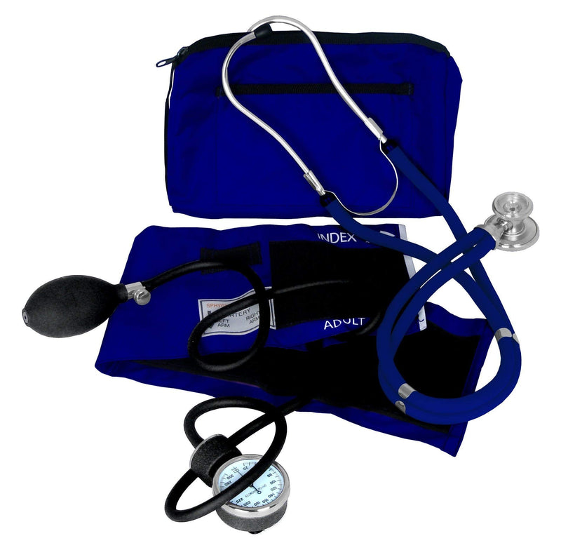 [Australia] - Dixie EMS Blood Pressure and Sprague Stethoscope Kit - Royal Blue 