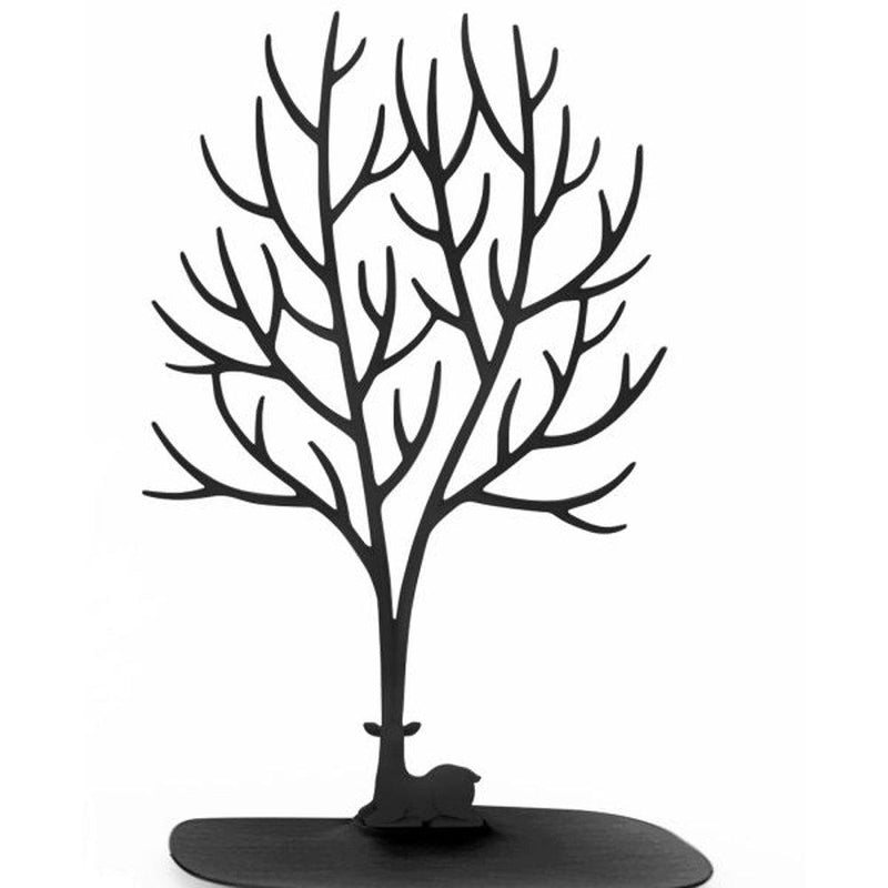 [Australia] - Jewellery Display/Stand/Holder- Sika Deer Tree Jewellery Holder Jewellery Organiser for Rings Necklace Birthday Gifts Xmas Jewellery Stand Rack Storage (L, Black) Large 