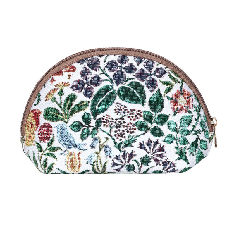 [Australia] - Signare Tapestry cosmetic bag makeup bag for Women with Charles Voysey Spring Flower Design (COSM-SPFL) 