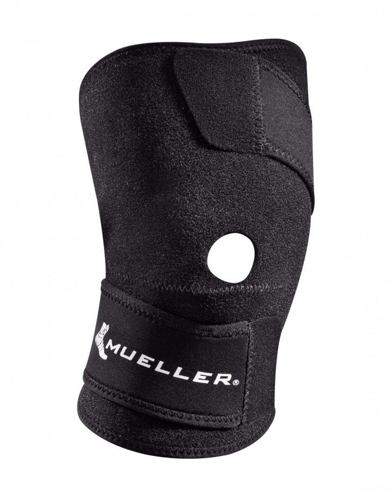 [Australia] - Mueller Sports Medicine Wraparound Knee Support, OSFM, 0.35 Pound,Black, One Size Fits Most, 5.61 Ounce 