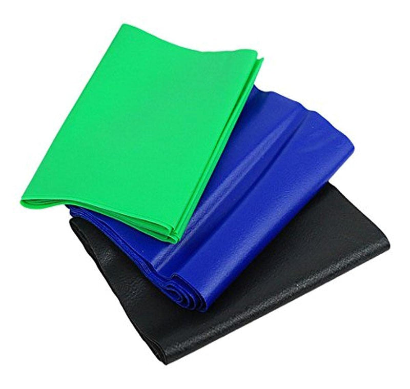 [Australia] - Sup-R Band Sup-R band, Latex-Free PEP Pack Green, Blue, Black 5 Inch (Pack of 3) 