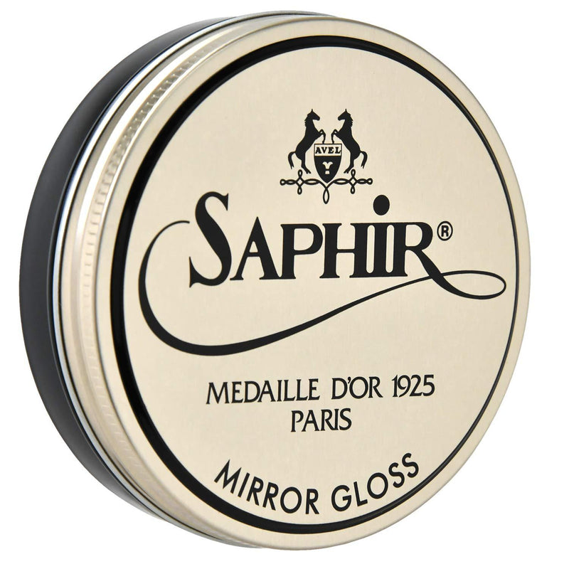 [Australia] - Saphir Medaille d’Or Mirror Gloss - Natural Wax Polish for Leather Shoes & Boots Black 