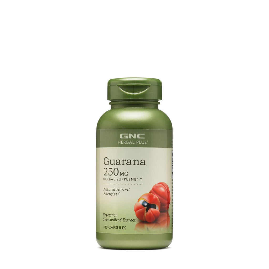 [Australia] - GNC Herbal Plus Guarana 250mg | Vegetarian Standardized Extract | 100 Capsules 