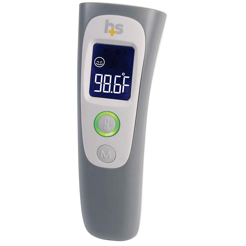[Australia] - HealthSmart Digital Temporal Thermometer with No Contact Infrared Technology ideal for Babies, Children or Adults with Modes to also Test Temperature of Objects or Air with Alarm and Memory Function Body, Object or Air 