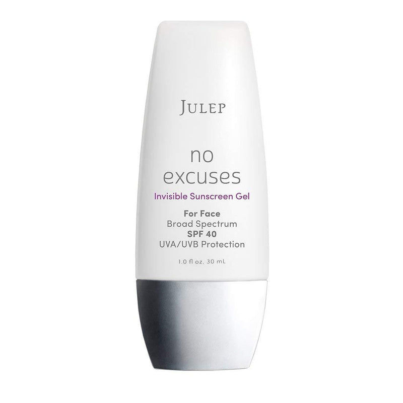 [Australia] - Julep No Excuses Clear Invisible Facial Sunscreen Gel Broad Spectrum SPF 40 + Face Moisturizer With Vitamin E, 1 Fl Oz 
