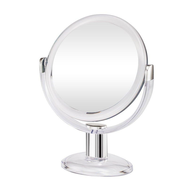 [Australia] - Gotofine Double Sided Magnifying Makeup Mirror, 1X & 10X Magnification with 360 Degree Rotation- Clear & Transparent 