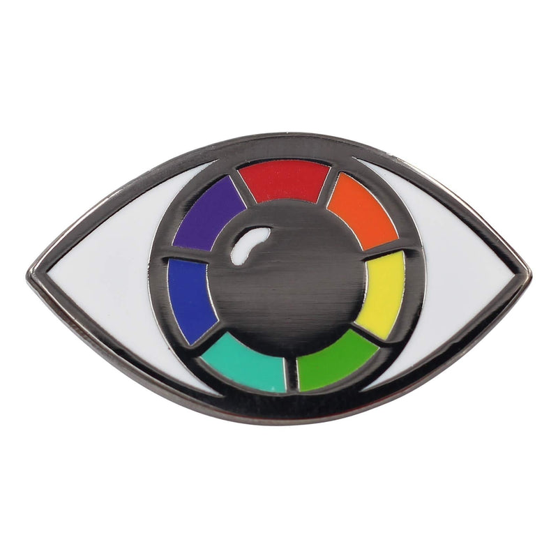[Australia] - Rainbow Eye Enamel Pin by Real Sic – LGBT Pride & Ally Watchful Protest Pin – Pin Celebrating Inclusivity & Perspective for Backpacks, Hats, Jackets & Tops 