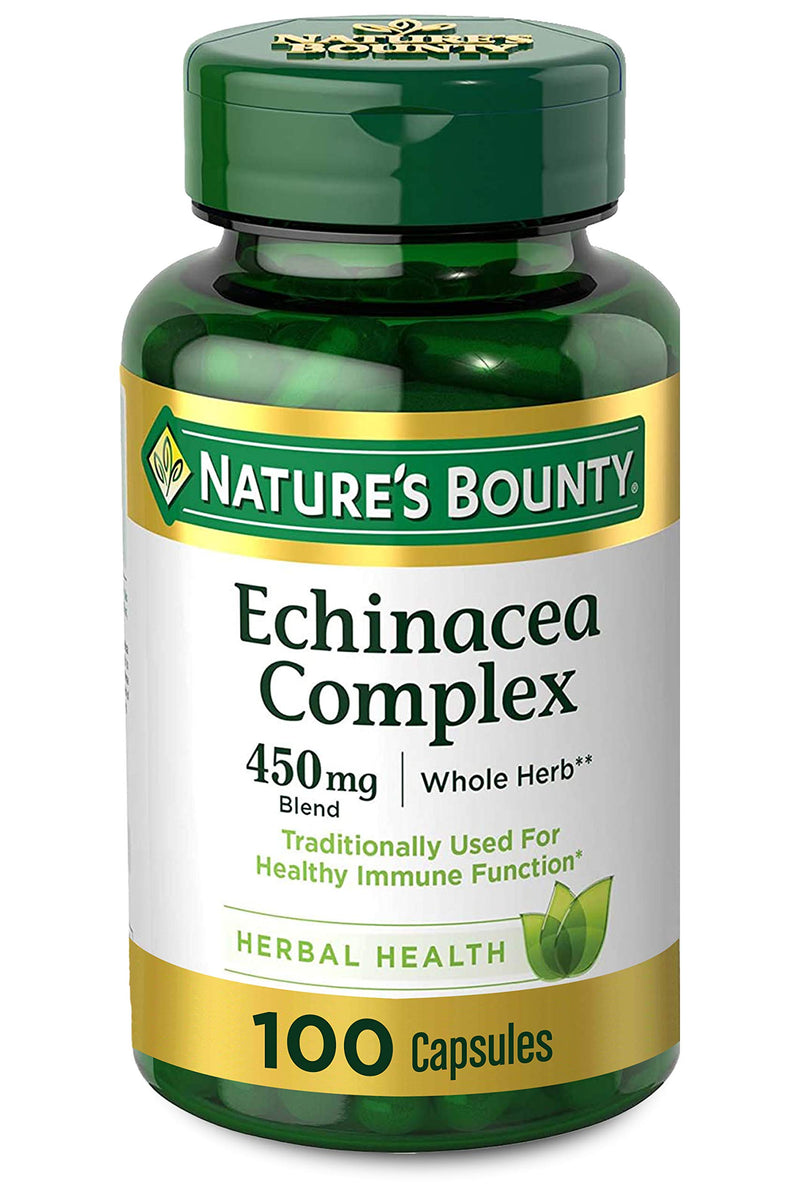 [Australia] - Echinacea Complex by Nature's Bounty, Herbal Supplement, Supports immune Health, 450 mg, 100 Capsules Echinacea Complex 