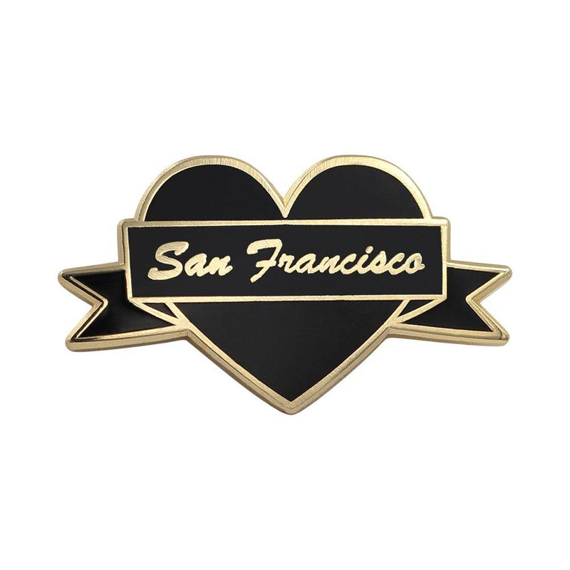 [Australia] - I Heart San Francisco Enamel Pin by Real Sic - San Fran Lapel Pin - I Love San Francisco Souvenir Pin for Jackets, Backpacks, Bags, Hats & Tops 